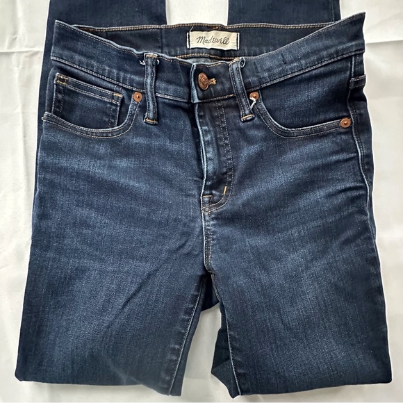 Madewell 9” high rise skinny dark wash denim jeans women’s 25‎ - Picture 2 of 16